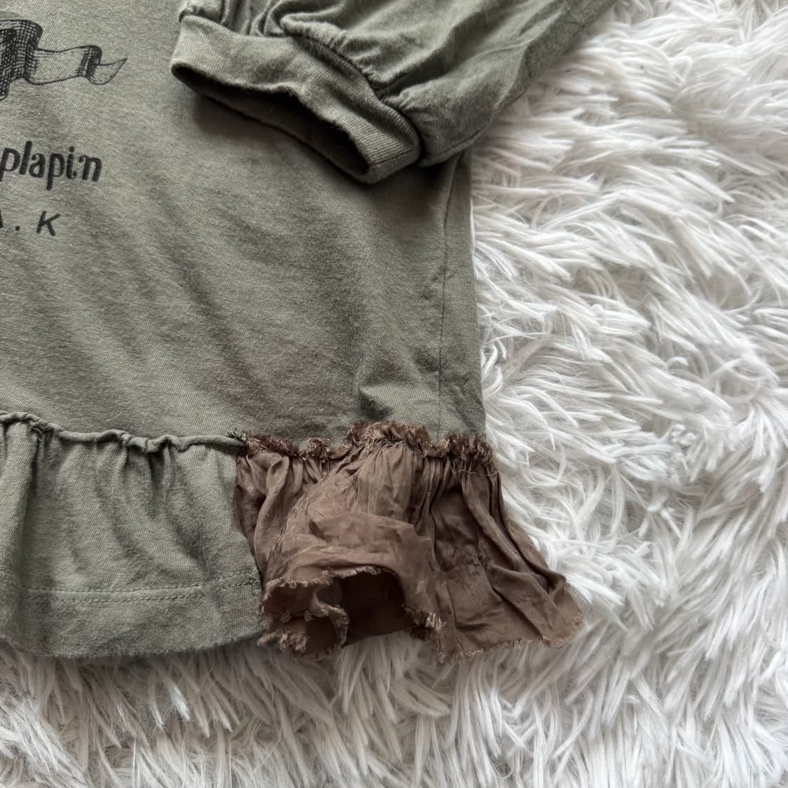 HAK 일본빈티지 y2k 긴팔 러블리 긴팔 딱붙핏 긴팔티 M 38 상품이미지6