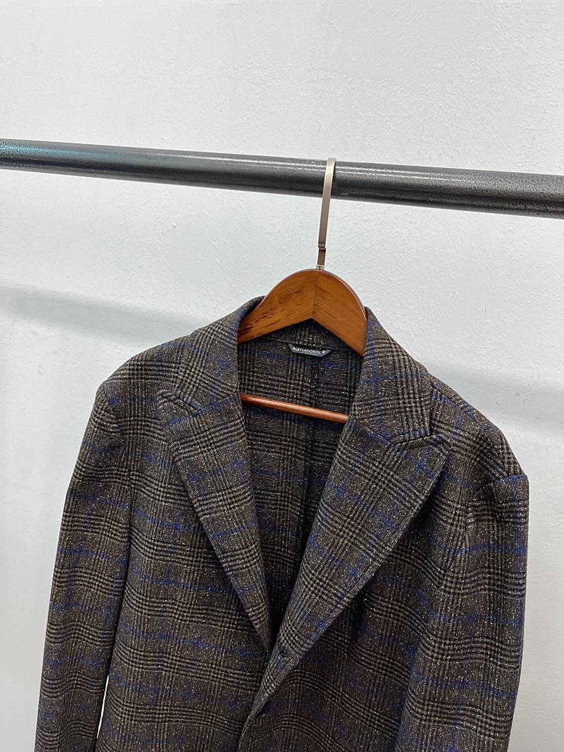 95) 다니엘알레산드리니 브라운 체크자켓  상품이미지4