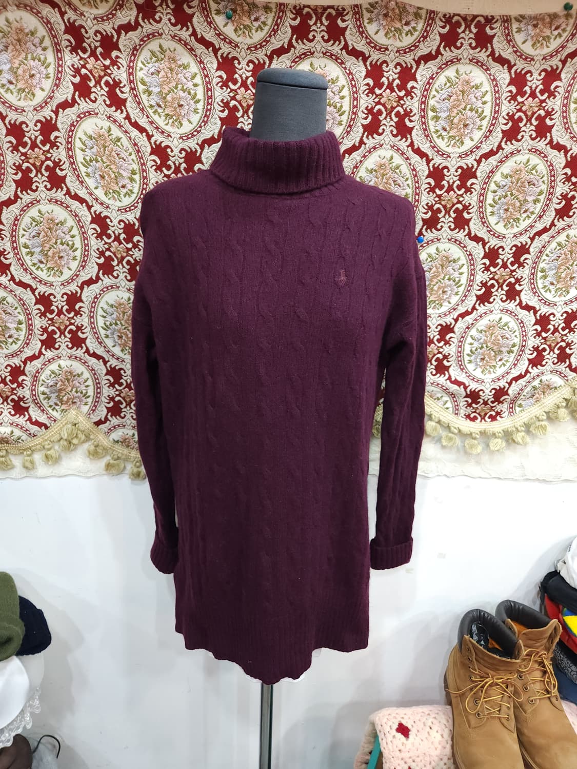 폴로 랄프로렌 목폴라 케이블 니트 원피스

 상품이미지1