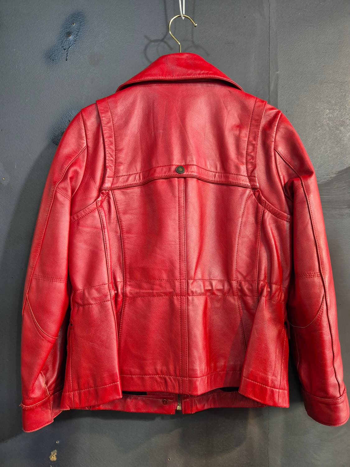 A6 빨간색 가죽 자켓 55 66 상품이미지2