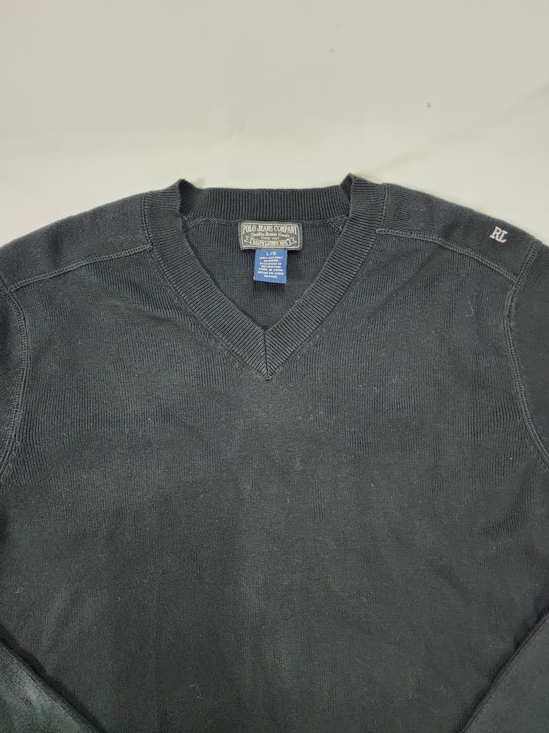 폴로 진스 컴퍼니 코튼 브이넥 니트 상품이미지3