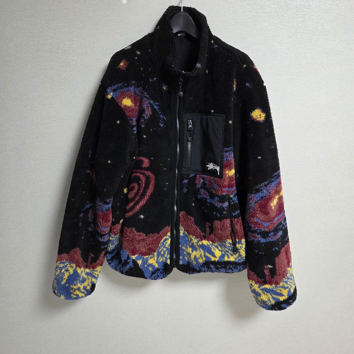 스투시 코스모스 리버시블 플리스 자켓 M사이즈(크림구매) 주말만 가격할인 상품이미지3