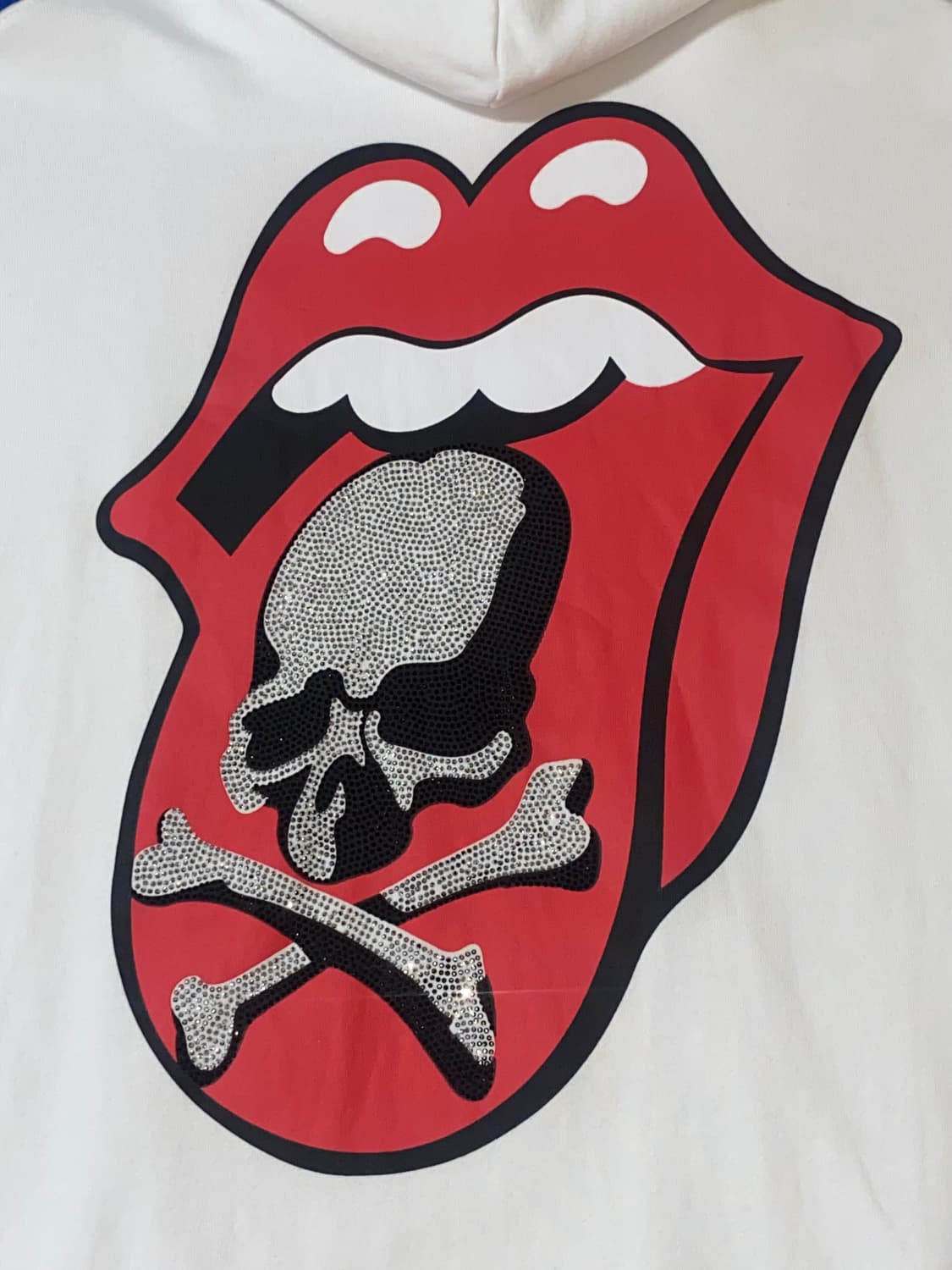 롤링스톤즈 x 마스터마인드 큐빅 화이트 후드티 상품이미지3