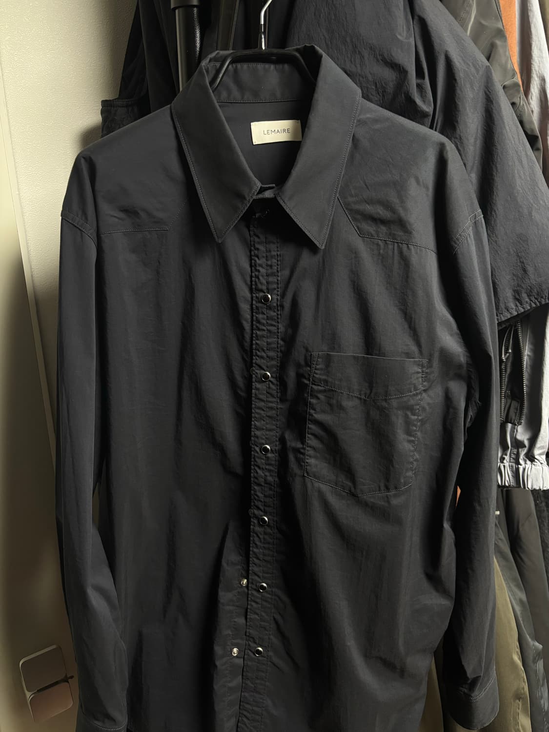 (50) 르메르 웨스턴 셔츠 블랙 상품이미지2