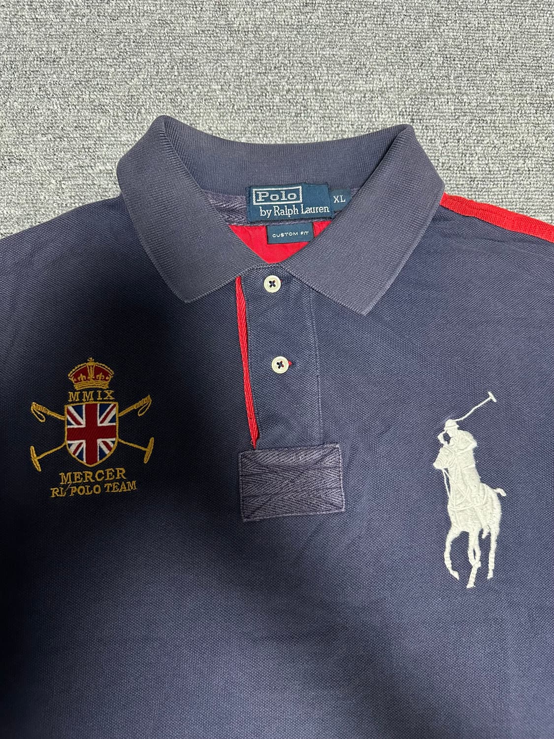 폴로 빅포니 카라티 네이비-레드 상품이미지2