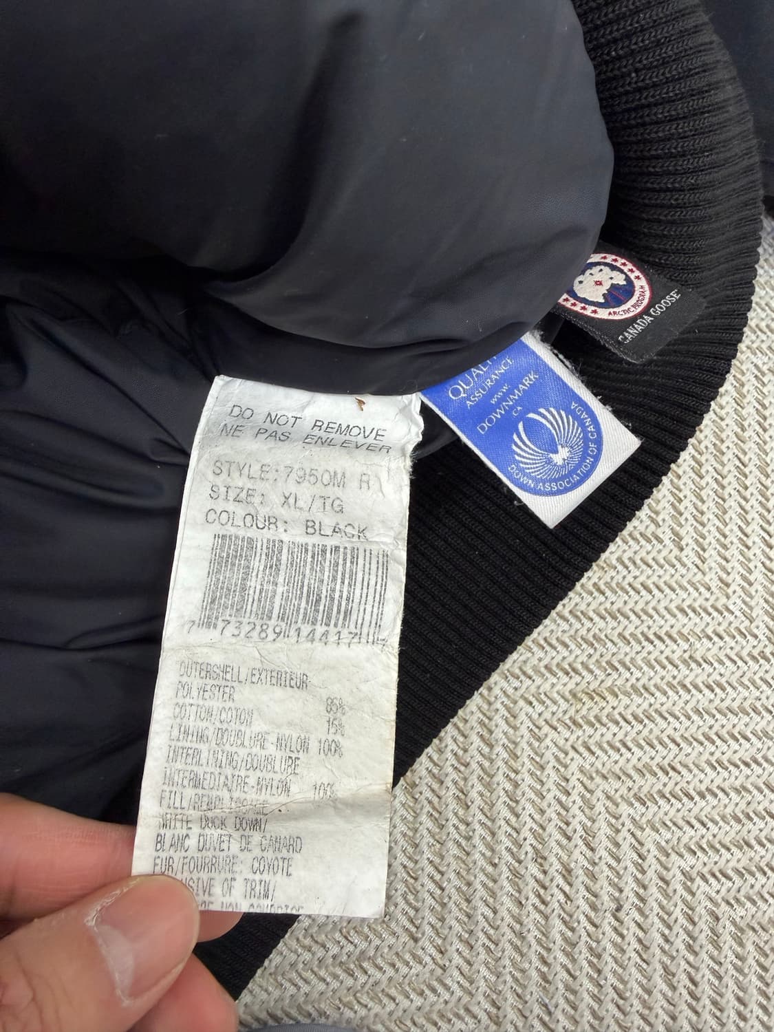 정품) 캐나다구스 남성 칠리왁 패딩 XL 상품이미지8