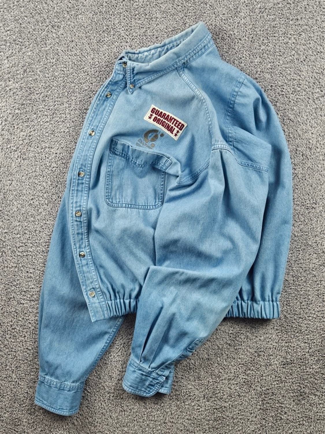 VANTAGE 크롭밴딩 커스텀 데님 셔츠 ( XL ) / 11635 상품이미지3