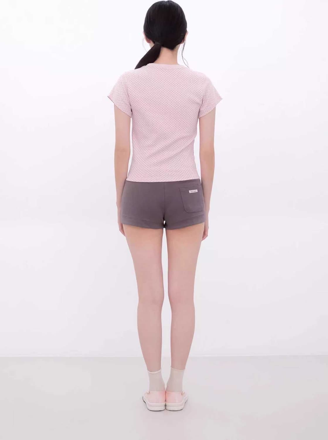 INNER MUSEUM Dot Frill Ribbon T-Shirt 상품이미지4