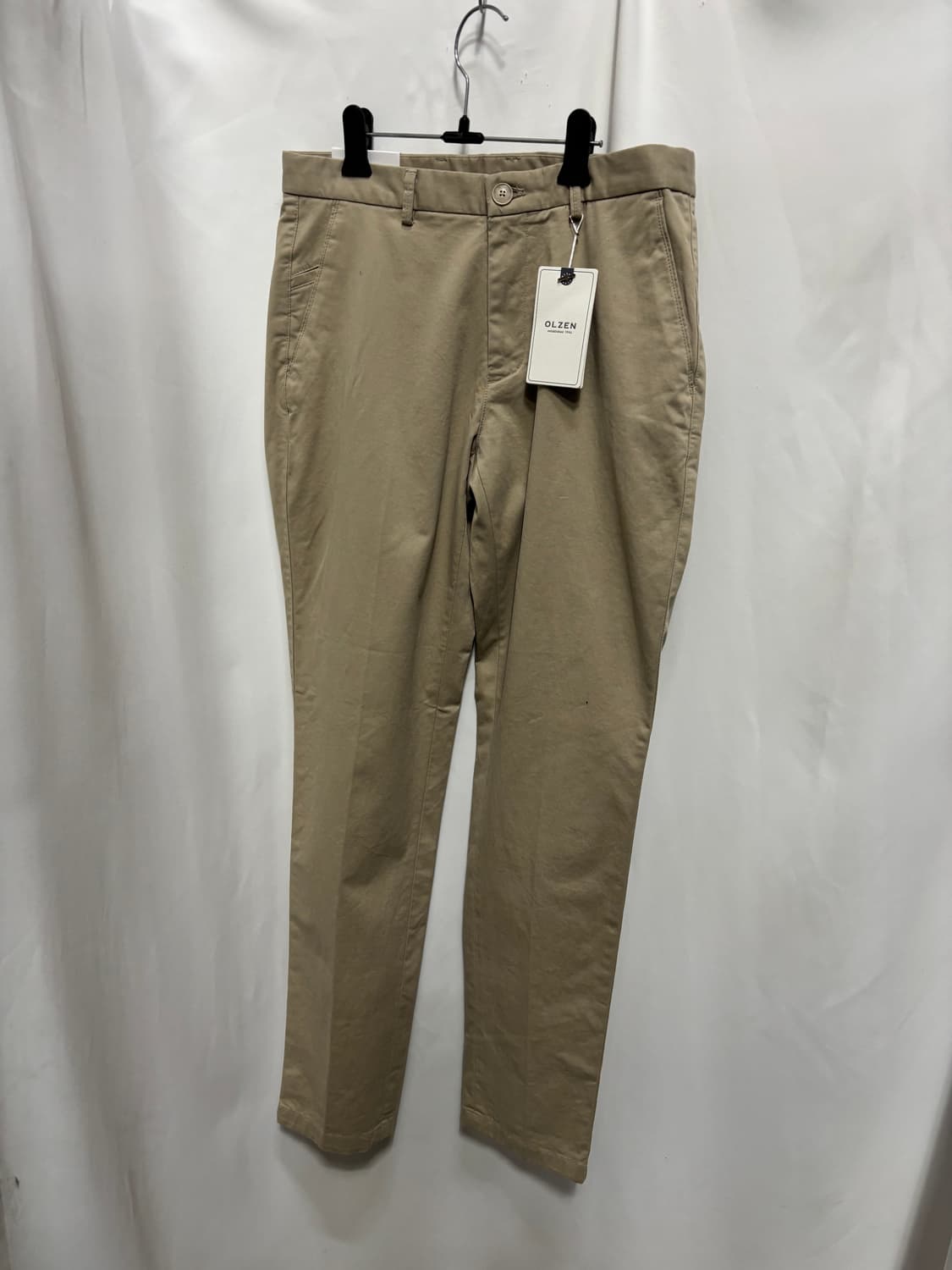 올젠(OLZEN)스판 스탠다드 핏 치노 팬츠 76 상품이미지1