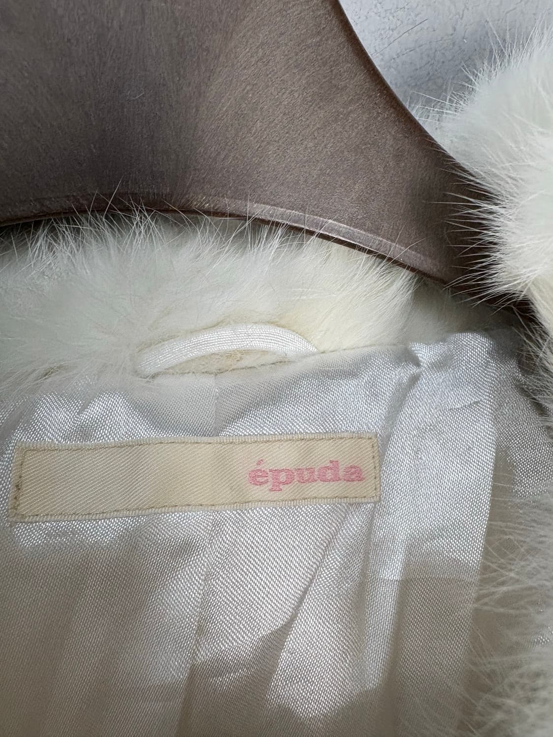 épuda 일본 빈티지 토끼 털 퍼 크롭 자켓 A3453 상품이미지5