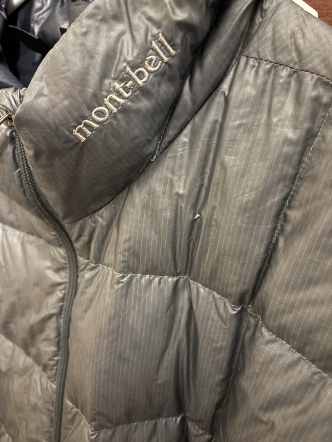 00s 몽벨 라이트 다운 자켓 그레이 상품이미지2