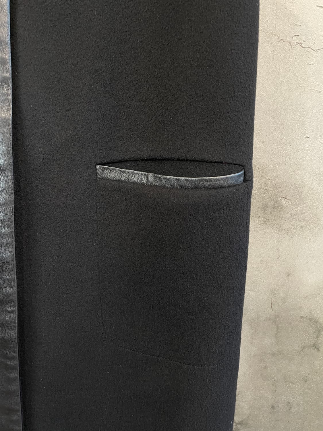 캘빈 클라인 레더 트리밍 울 베스트 상품이미지6