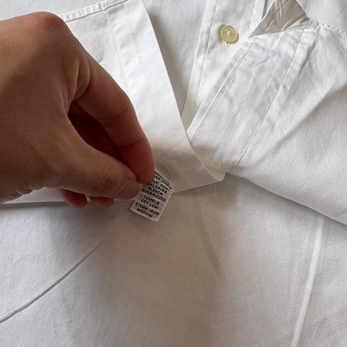 폴로 정품 화이트 클래식 포니 로고 옥스포드 셔츠 상품이미지6