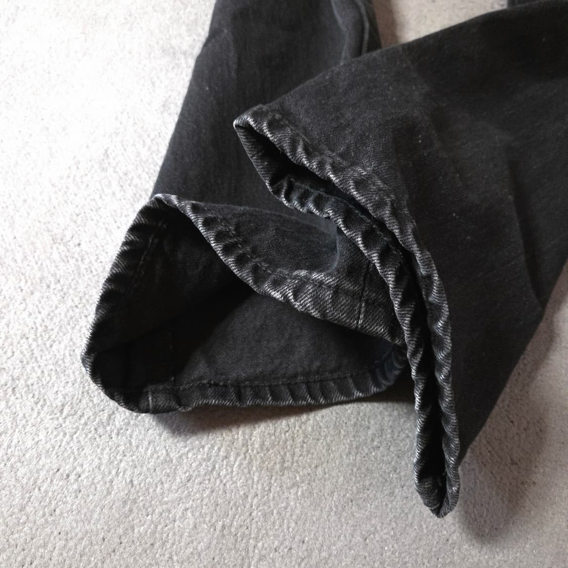 유스 흑청 블랙 데님 팬츠 30-31인치 상품이미지8