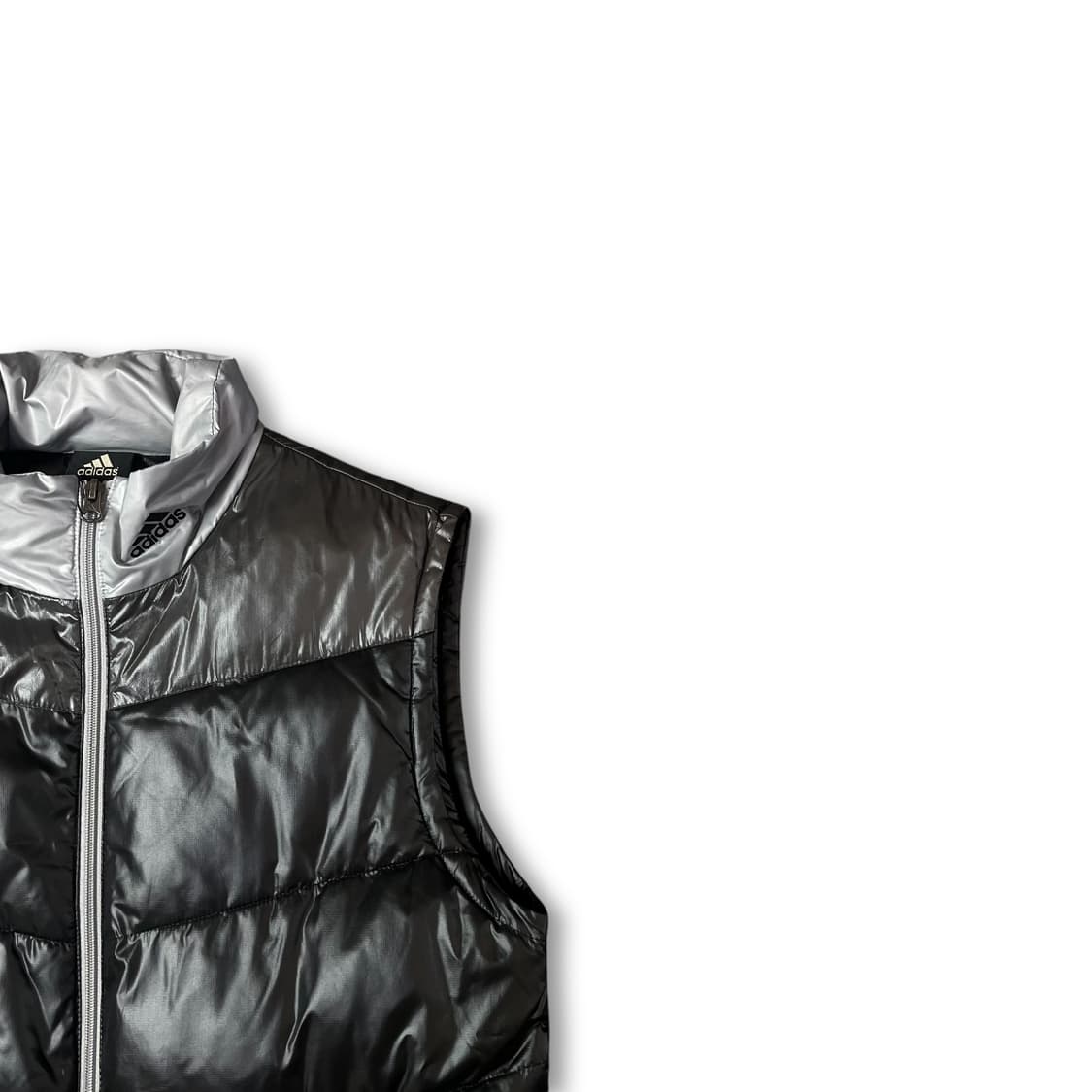 아디다스 블랙 그레이 경량 패딩 조끼 95 상품이미지2