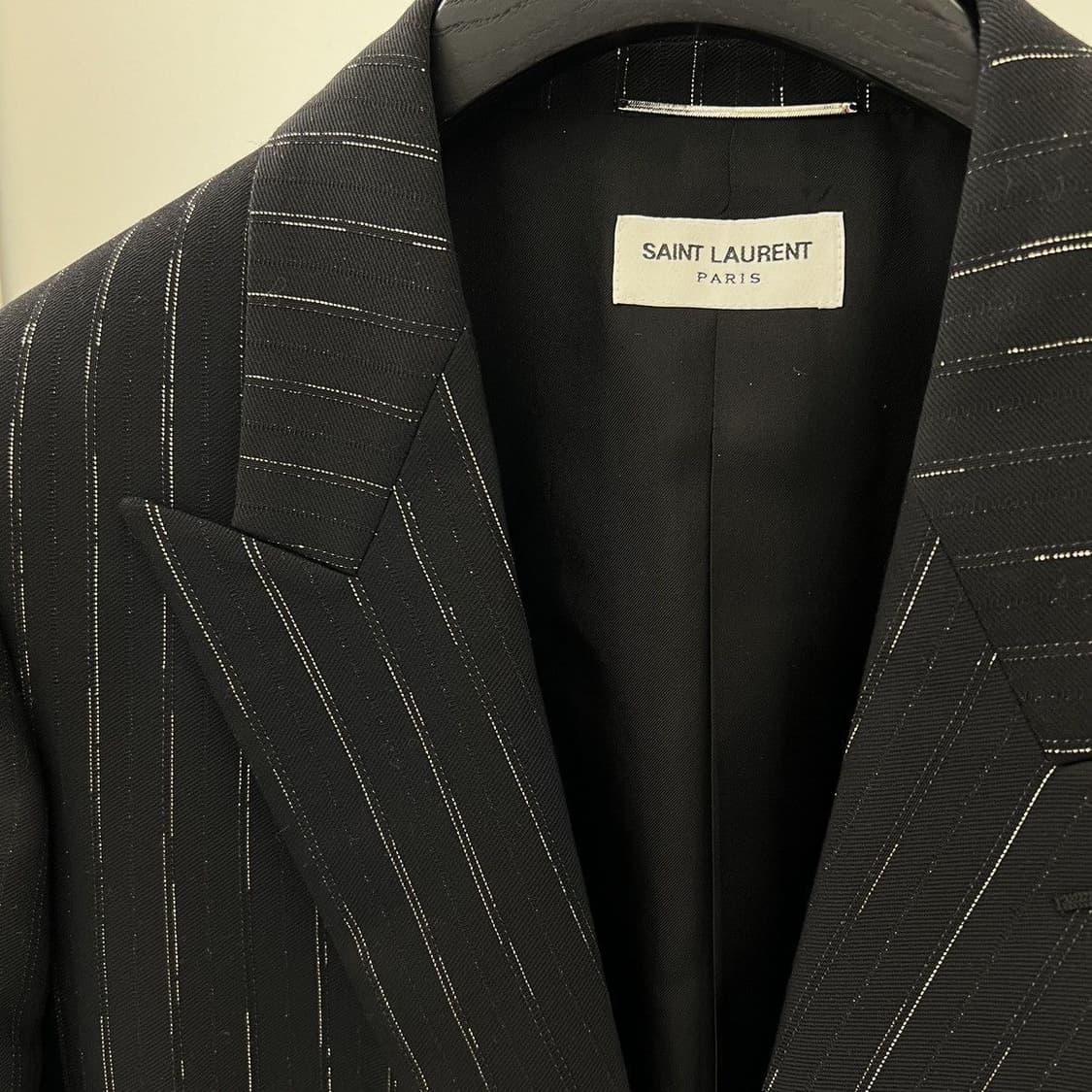 [스키즈 방찬님 착용] 생로랑 22ss 초크 스트라이프 자켓 상품이미지4