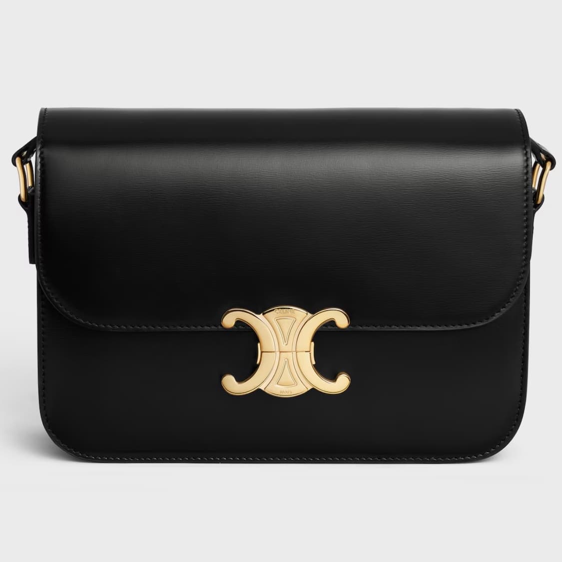 셀린느 클래식 트리옹프 백 샤이니 카프스킨 블랙 상품이미지1