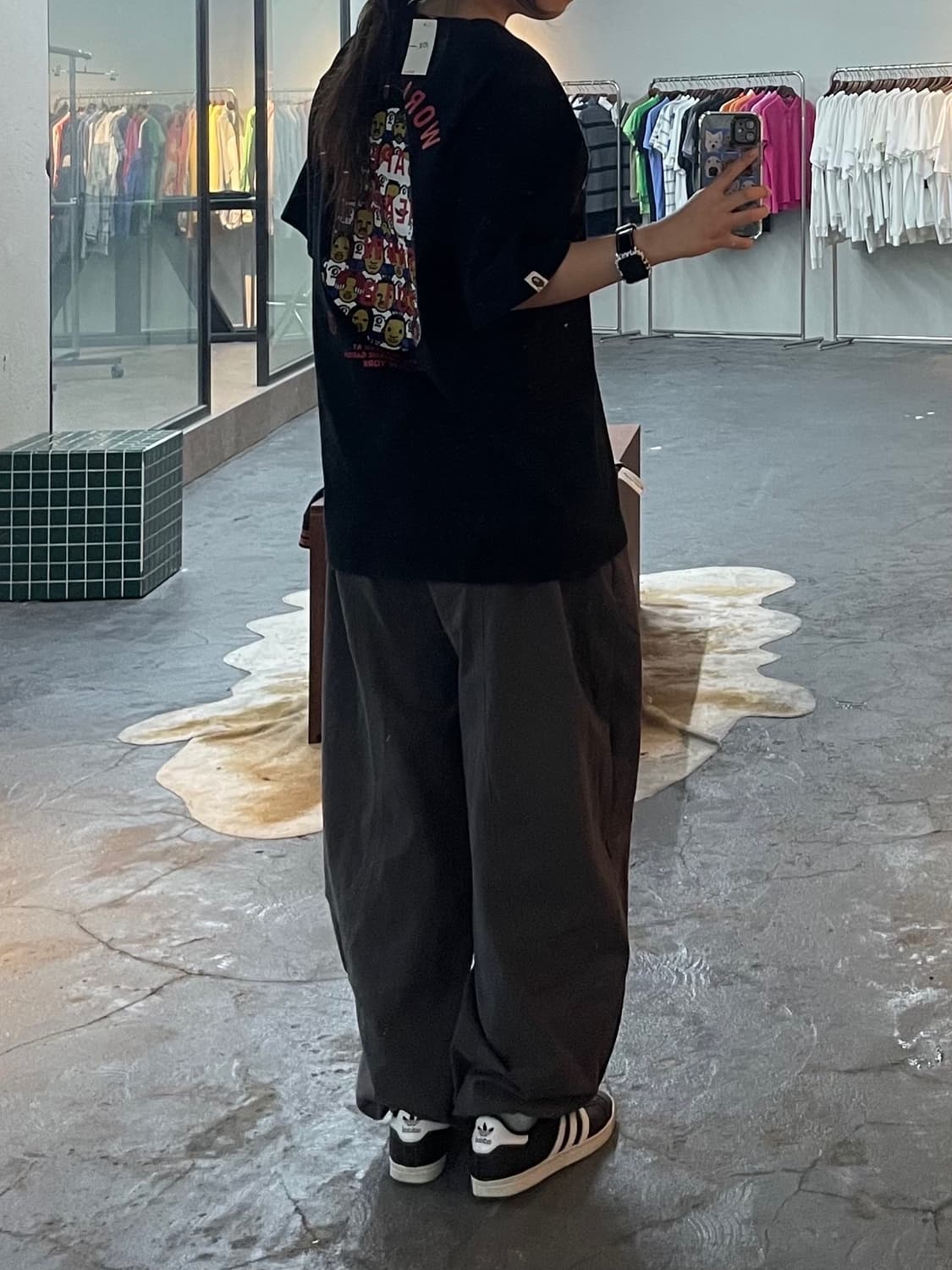 베이프 해드 쇼 블랙 반팔 H263 상품이미지2