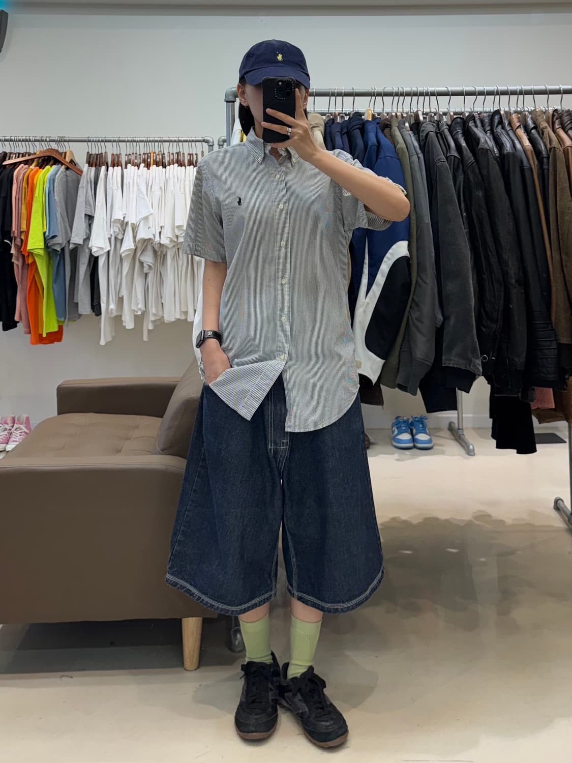 폴로 랄프로렌 히코리 반팔 셔츠 상품이미지4