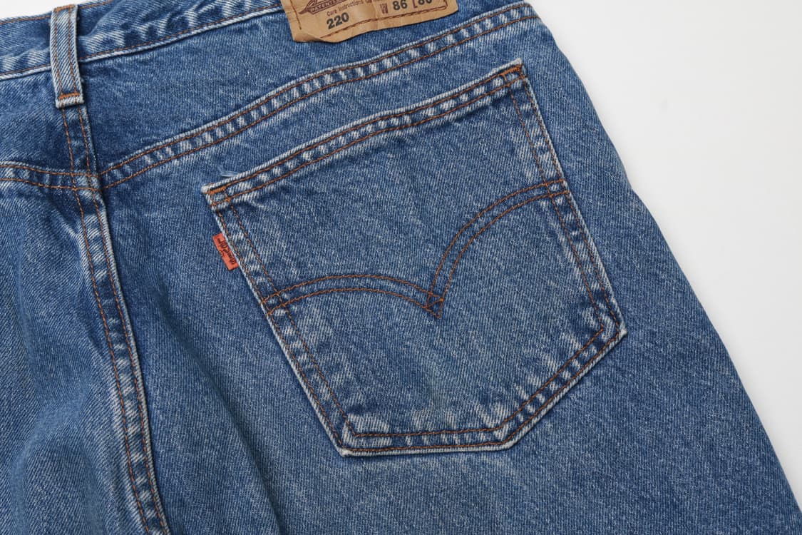 [33~34인치] 90's 리바이스 220 오렌지탭 데님팬츠 상품이미지8