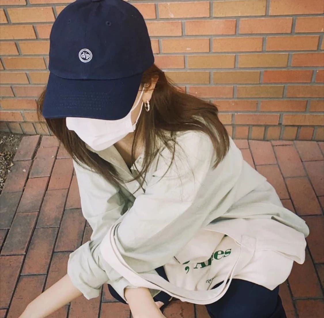 레드벨벳 슬기 착용) 드파운드 볼캡 구버전 네이비 상품이미지1