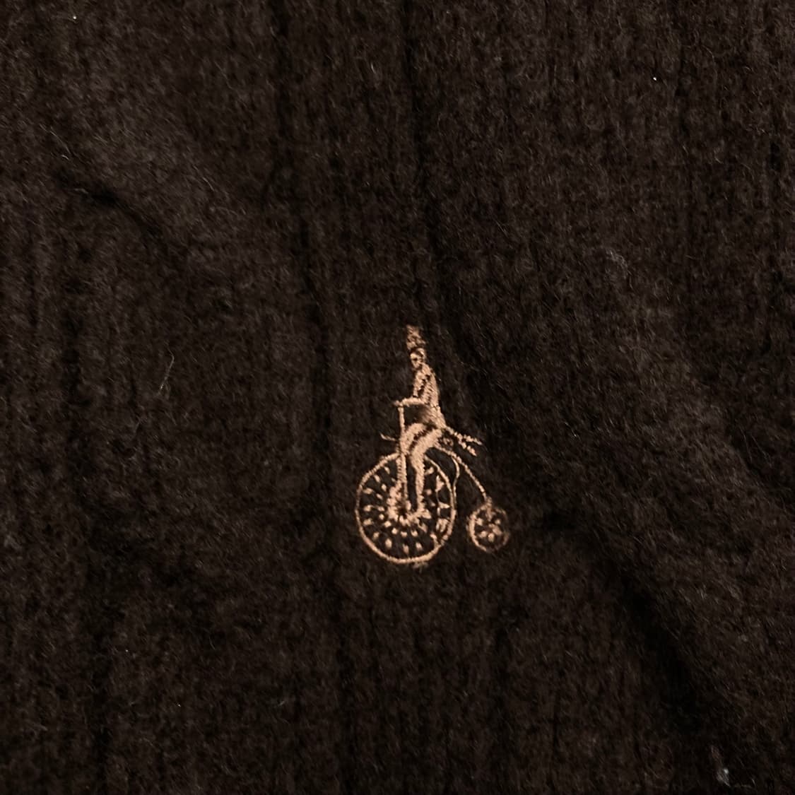 빈폴 브라운 컬러 엘보우 패치 더플 니트 자켓 상품이미지2