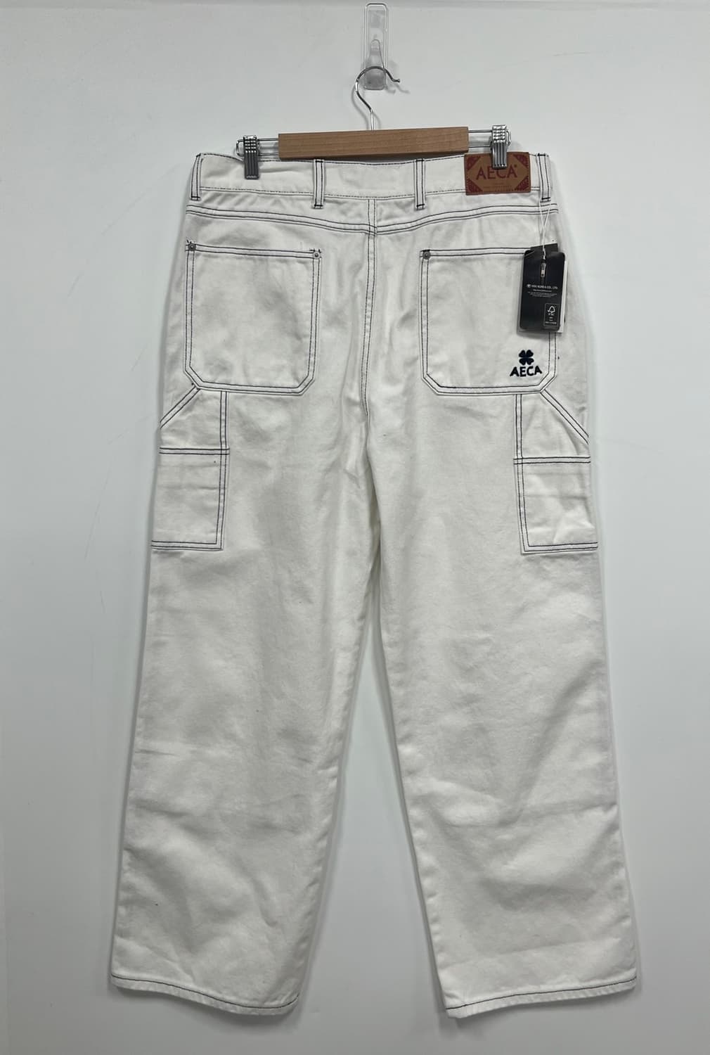 에이카화이트 더블니 와이드핏 워크웨어 데님 팬츠 상품이미지9