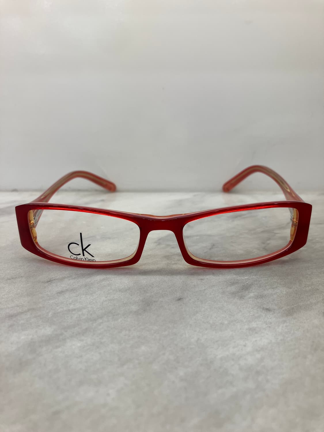 캘빈클라인 CK 케챱 레드 스퀘어 뿔테 안경 상품이미지6