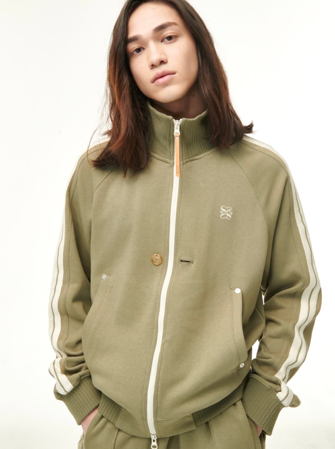 로턴 올 데이 트랙 집업 자켓 머드 카키 상품이미지3