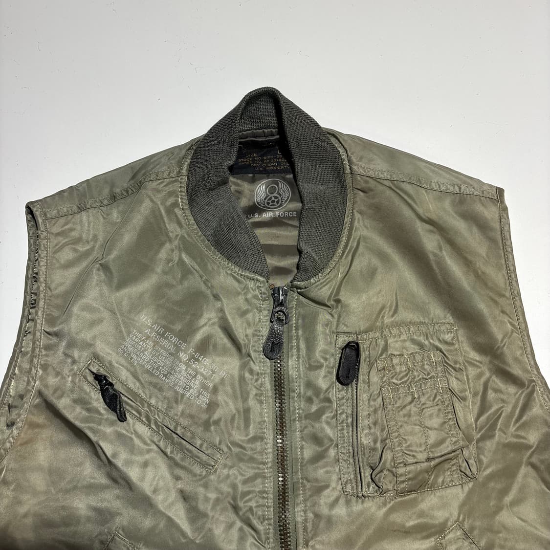 U.S. AIR FORCE 무드 빈티지 나일론 베스트 상품이미지4