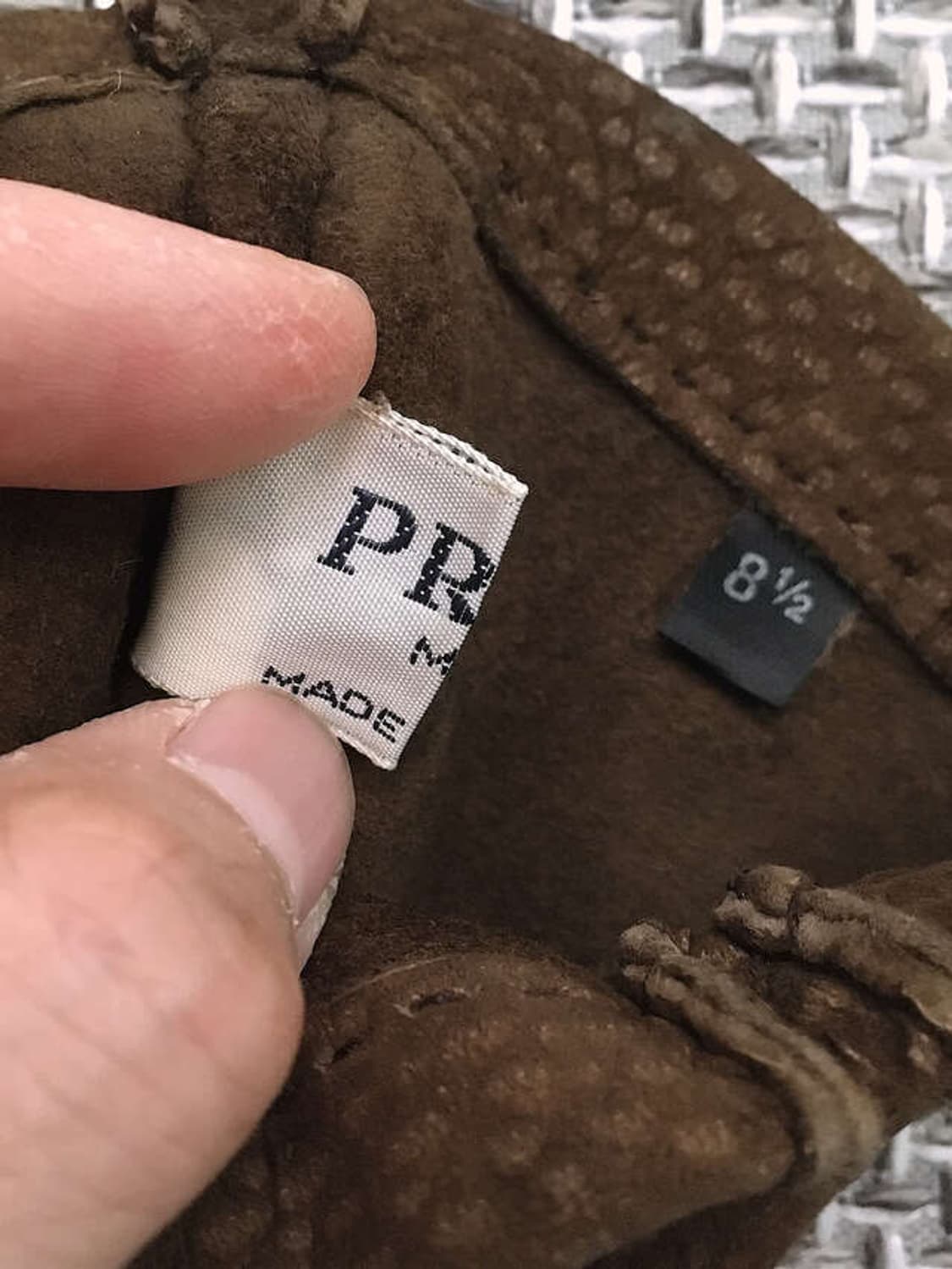 Italy made vtg carpincho leather gloves 상품이미지5