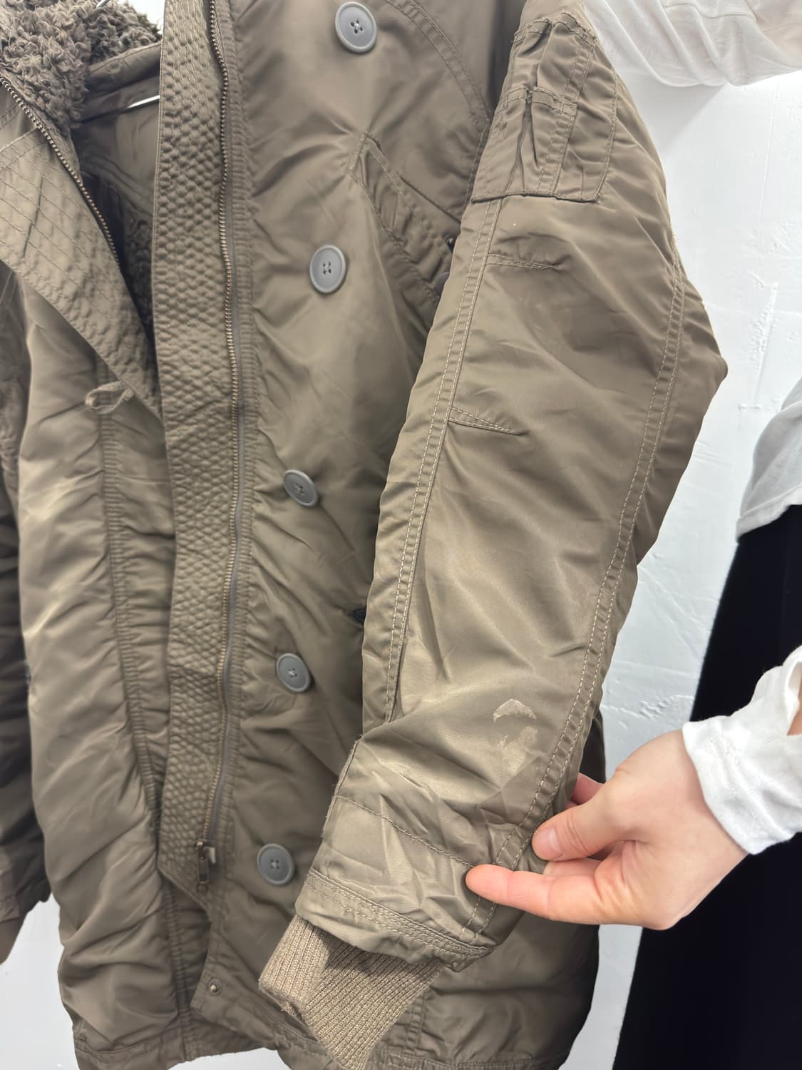 backnumber brown hood shorring jacket  상품이미지8