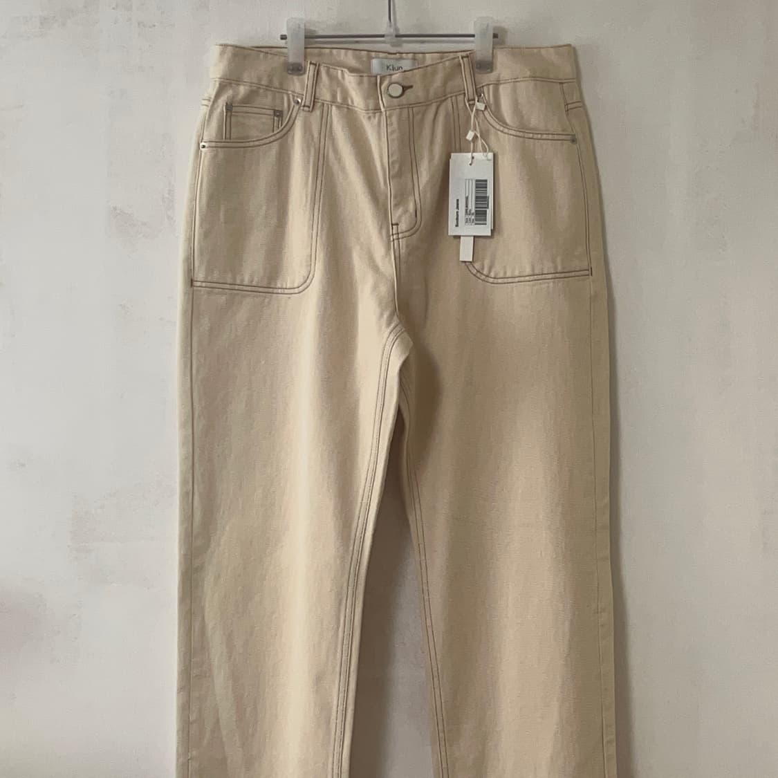 기준 kijun 바지 크림 XL - 새제품 상품이미지1