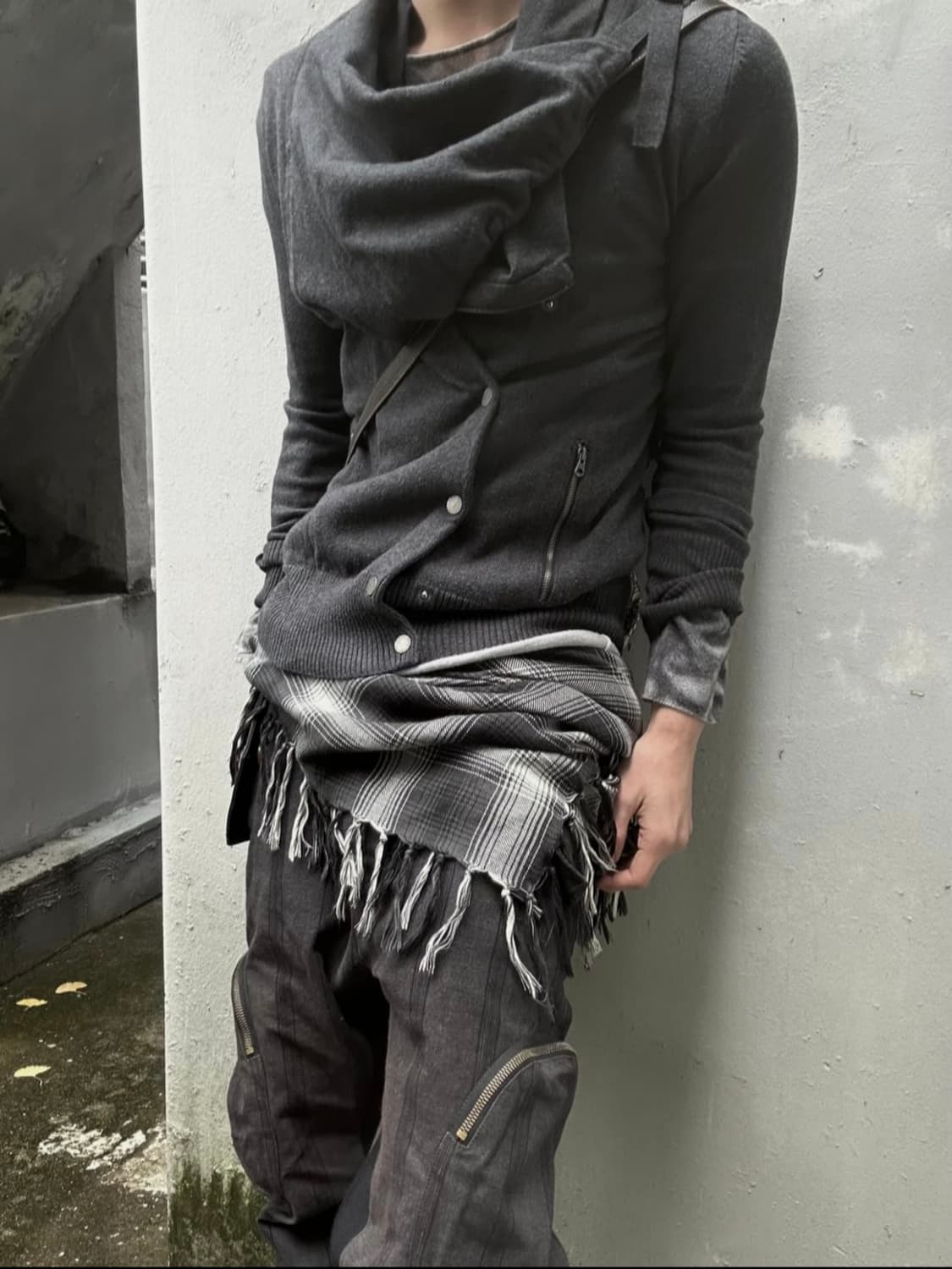 2000s 아르마니 익스체인지 드레이프 집업 상품이미지2