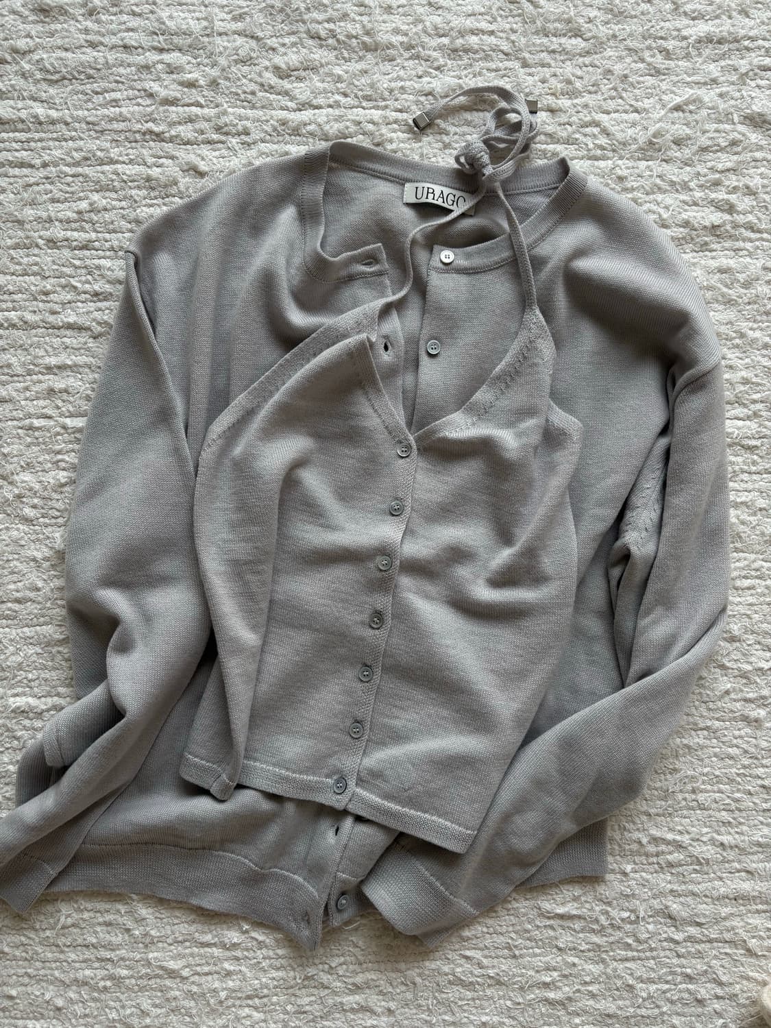 유라고 가디건 홀터넥세트  상품이미지3