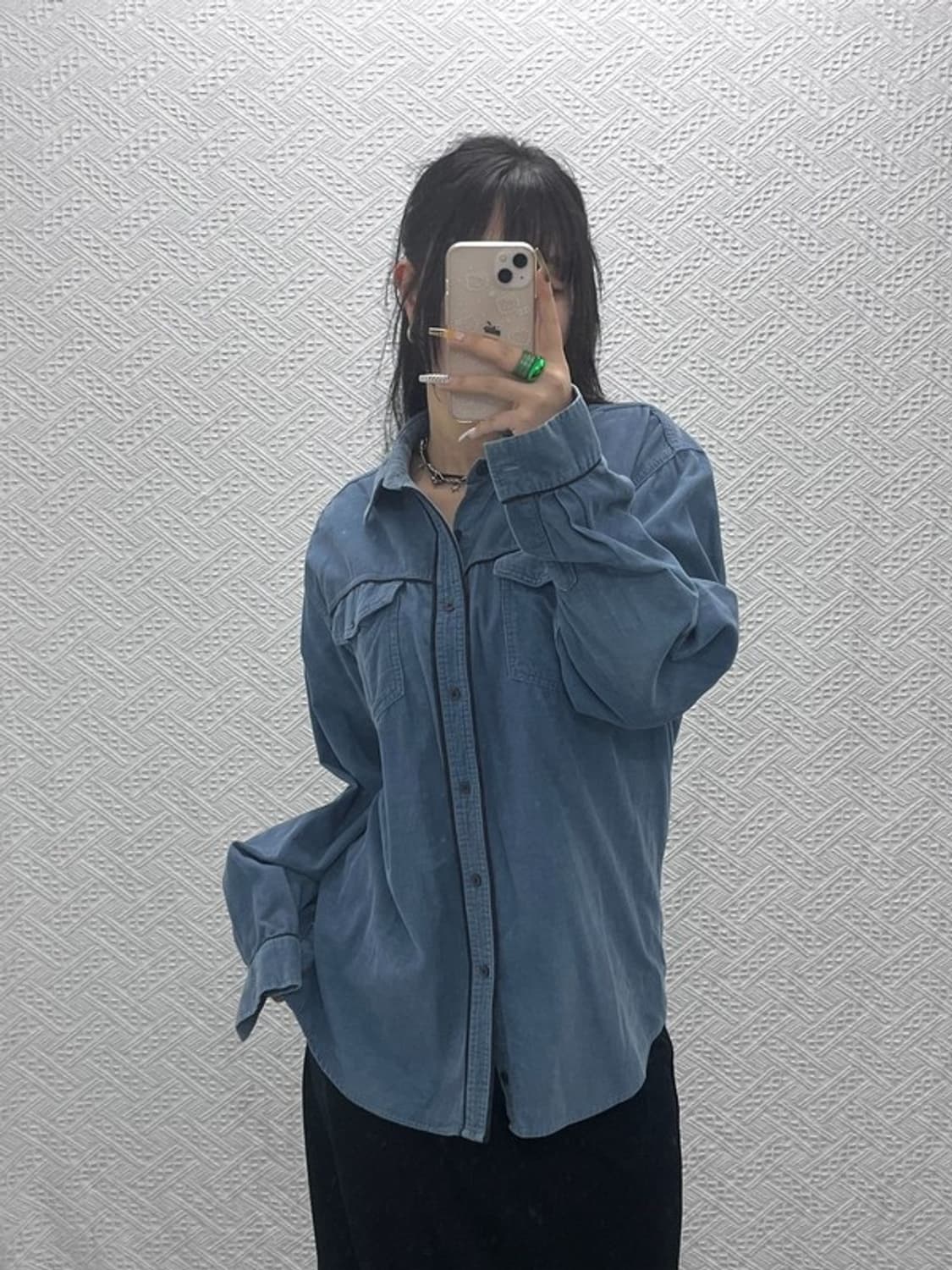 LEE 빈티지 레트로 USA 웨스턴 포켓 셔츠 100 C08089 상품이미지1