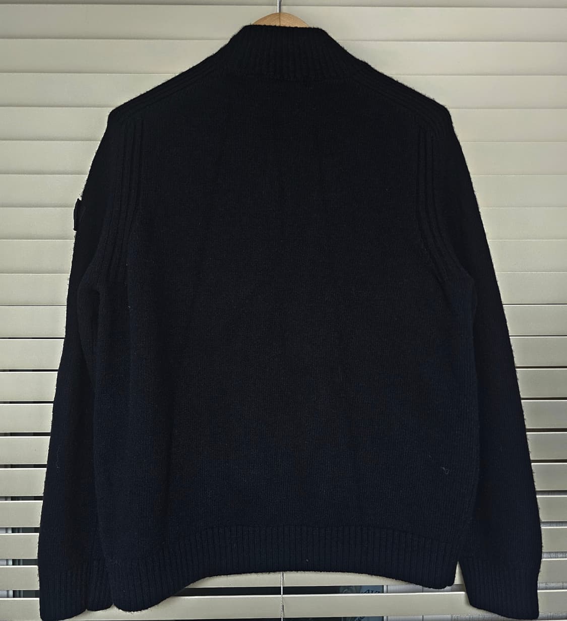 내셔널지오그래픽 하이넥 F-ZIP 니트 가디건 블랙 XL 상품이미지3