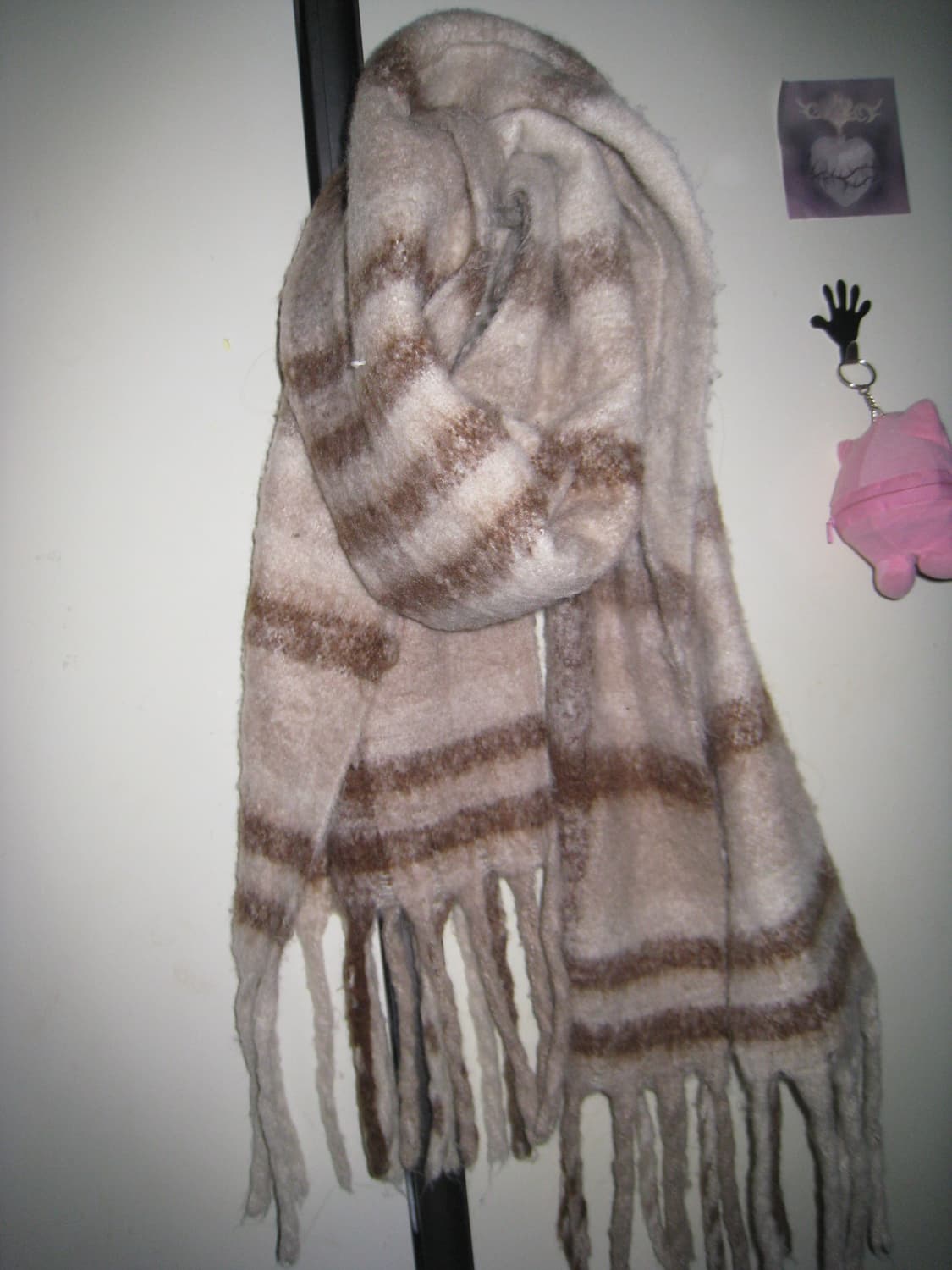 모리걸 털실 브라운 목도리 상품이미지1