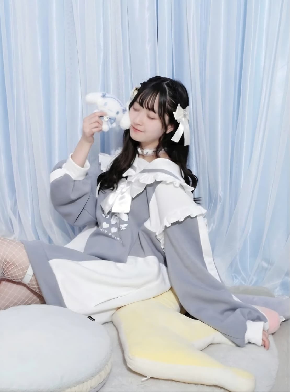 노에미 시나모롤 콜라보 지뢰계 져지 상품이미지2