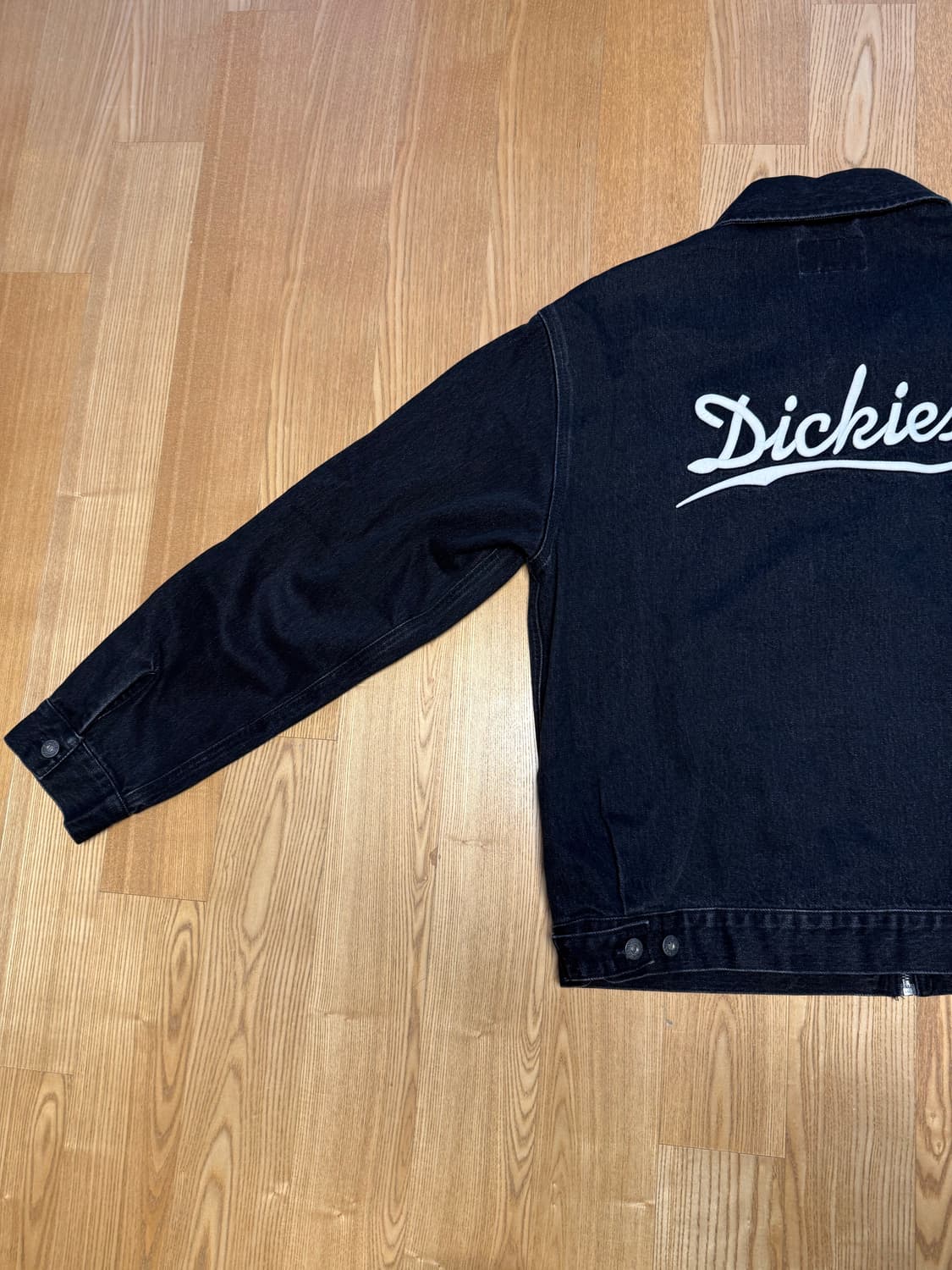 디키즈 웨이브 로고 데님 재킷 검정 XL  상품이미지5