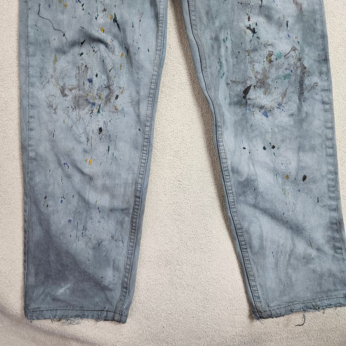 90s 리바이스 페인팅 실버탭 데님 31 32 Made in USA 상품이미지2