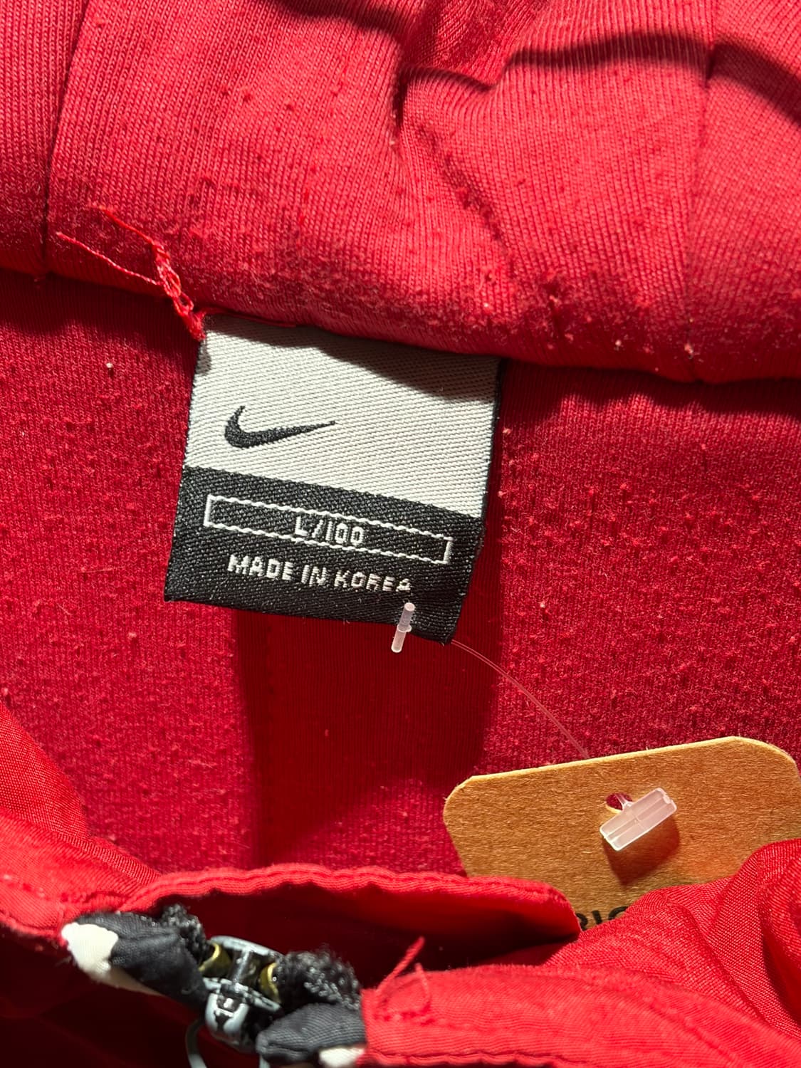 L 나이키 스우시 베스킷볼 레드 후드 자켓 상품이미지6