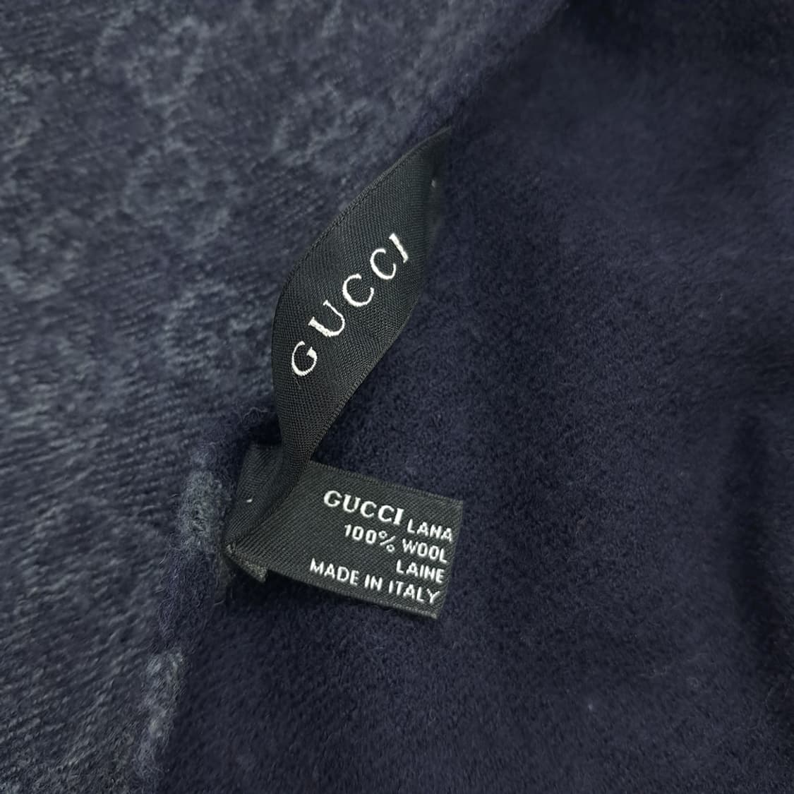 MX121 구찌 GG 자가드 프린지 울 목도리 머플러 상품이미지5