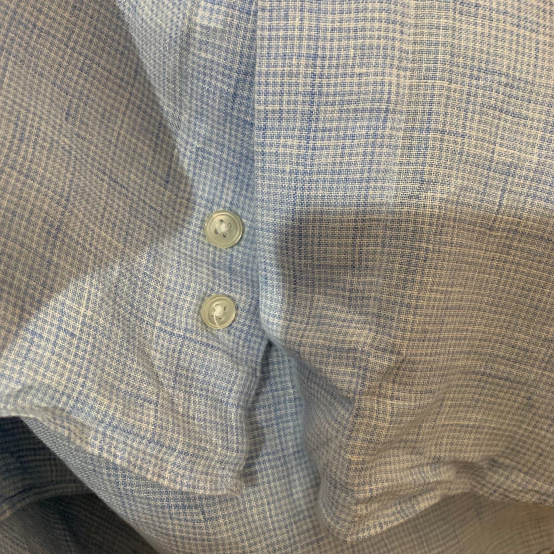 41 피에트로 프로벤잘레 이태리 린넨 체크 와이드 카라 셔츠 남방 상품이미지5