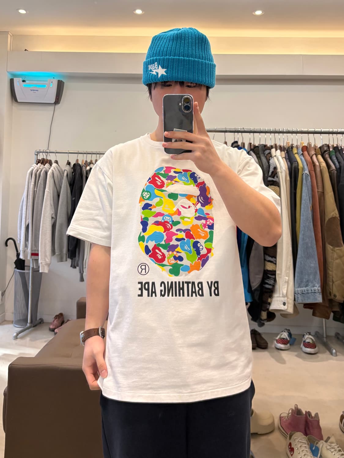 베이프 밀로 ABC 멀티 바이 베이싱 티셔츠 상품이미지8