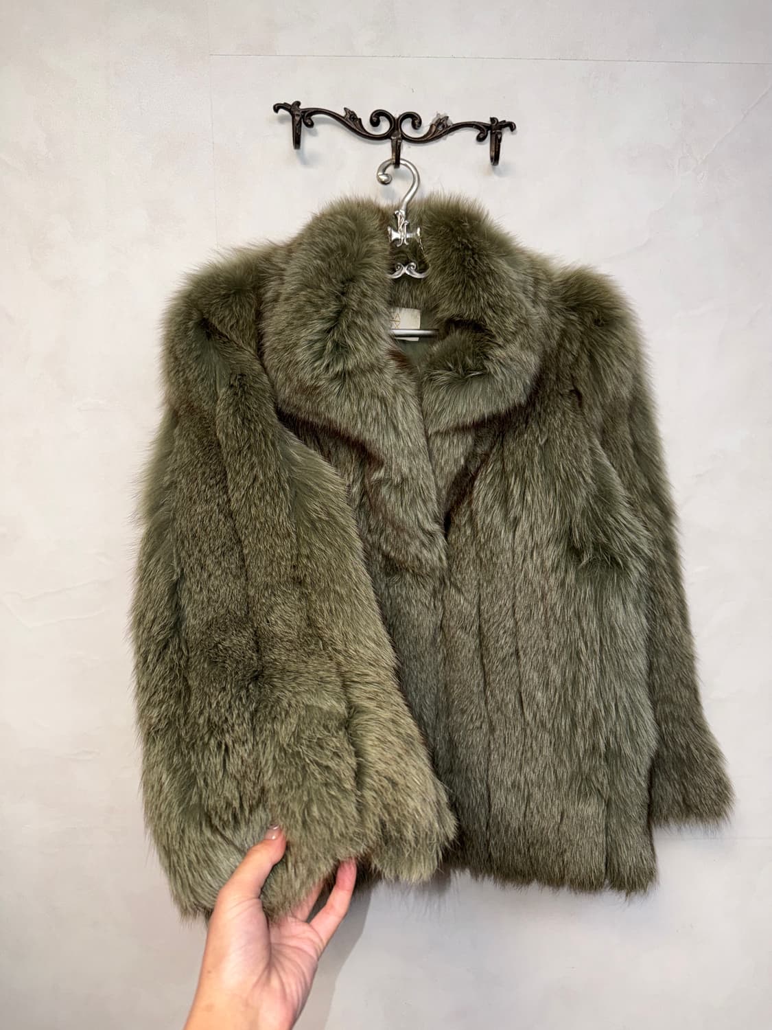SAGA FOX mixed khaki brown fox fur coat  상품이미지2