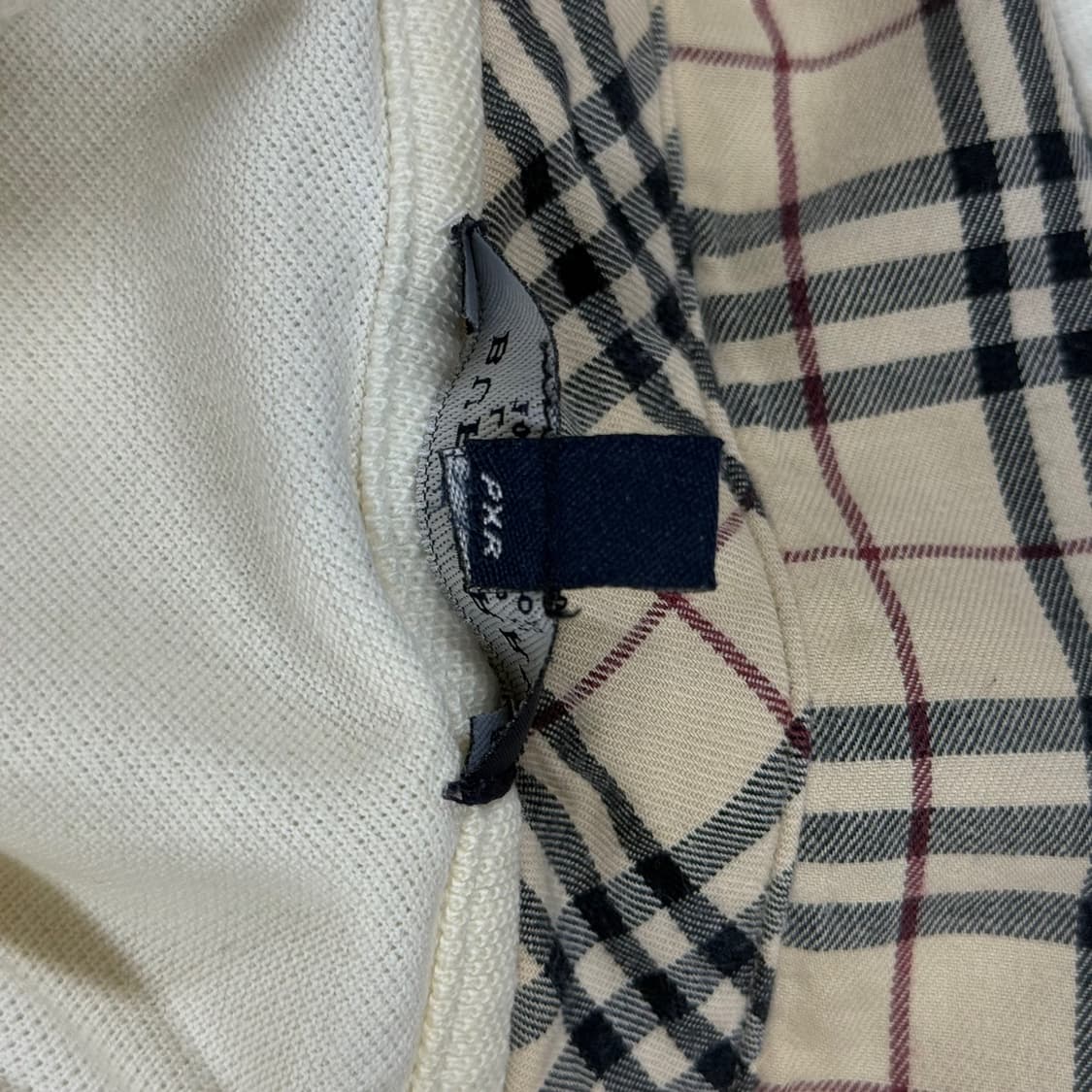 [해외M] 버버리 런던 아이보리 체크 카라 반팔 폴로티 상품이미지7