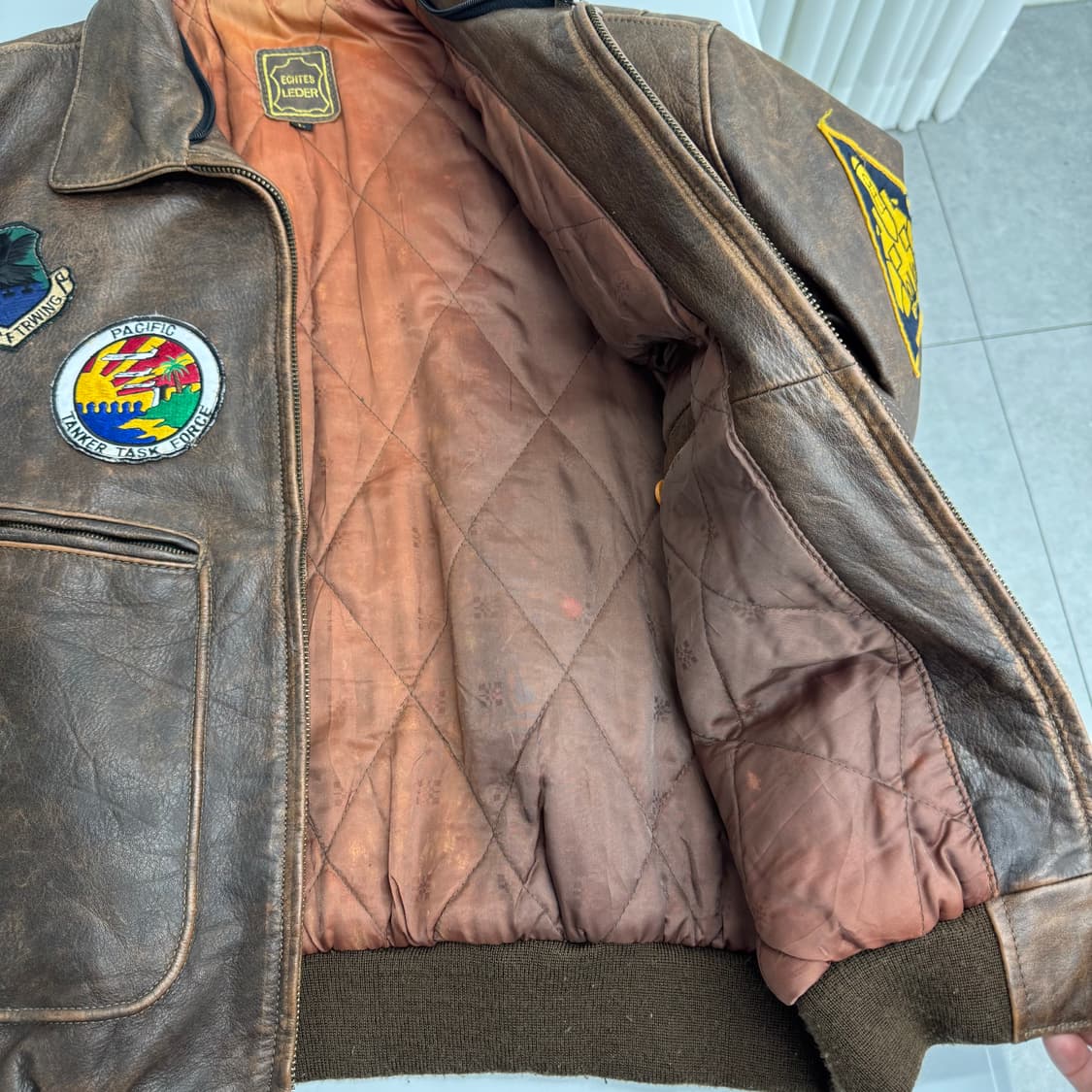 빈티지 레더 자켓  상품이미지6