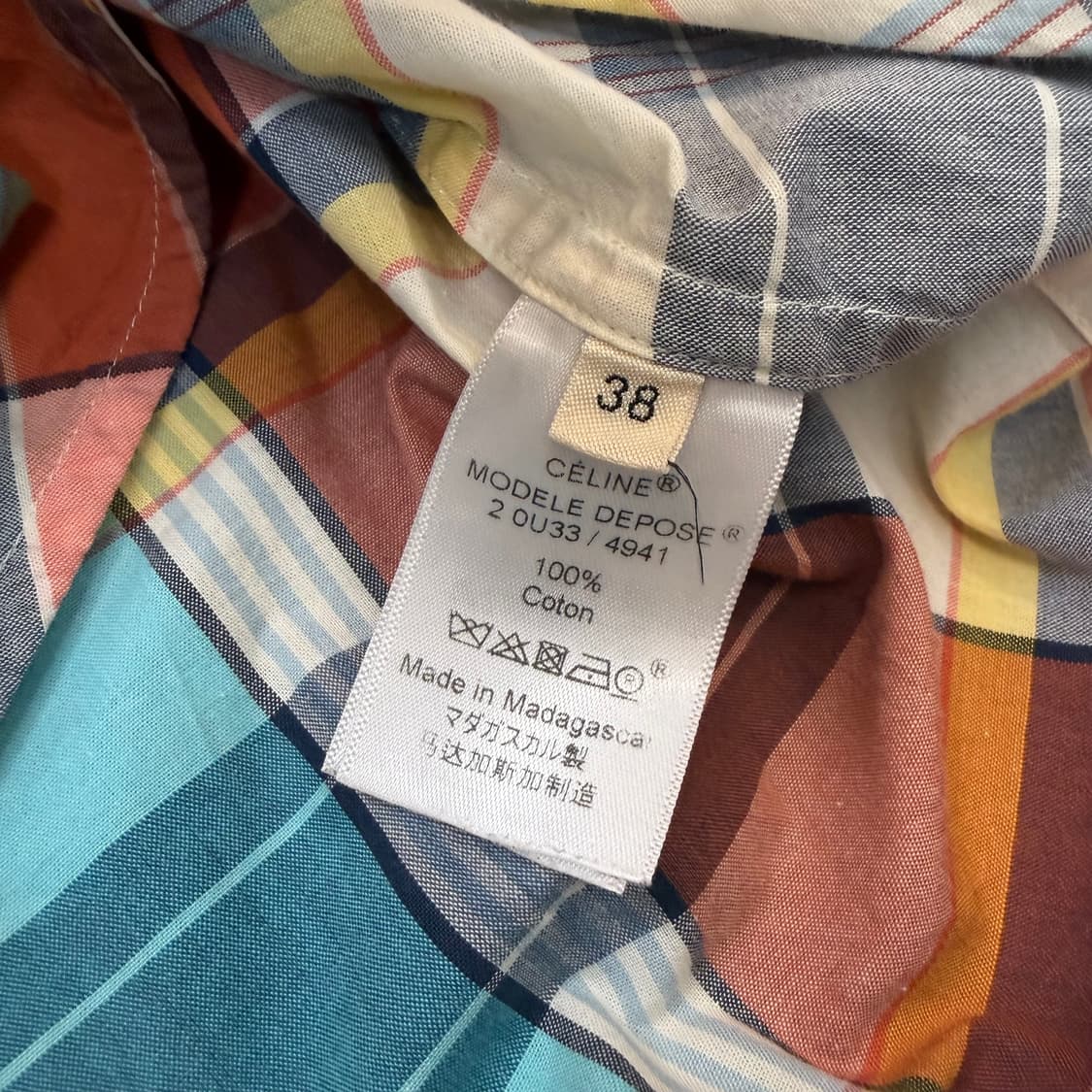 Celine 2013 Tartan Cowl-Neck Tunic 셀린느 상품이미지5