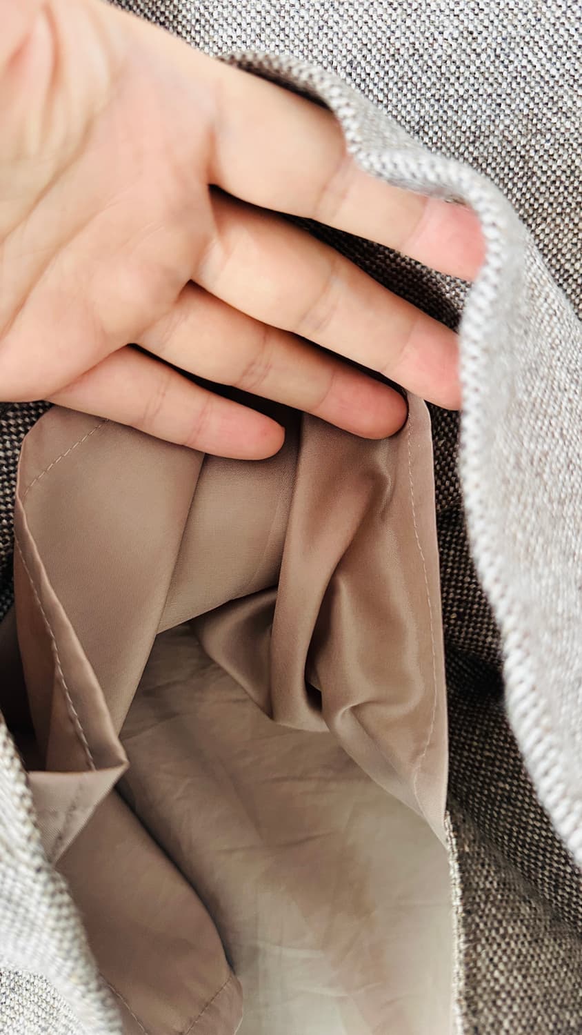 언타이틀드 모헤어 h라인 스커트 무릎길이 상품이미지2